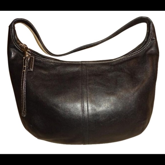 Coach Handbags - Coach Black Leather Hobo Handbag
